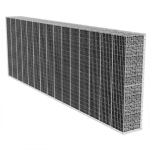 Gabion Wall with cover Galvanised steel TYPE A 19.7x1.7x6.6